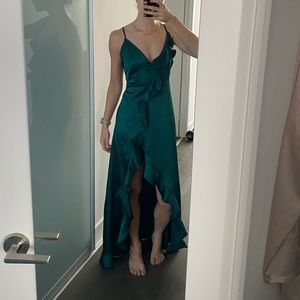 Green, Dress Forum, Long Dress, Size Small